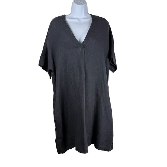 Faherty Dress Womens Small Blue Sanibel Basketweave 100% Linen Coastal Chic - Picture 2 of 13